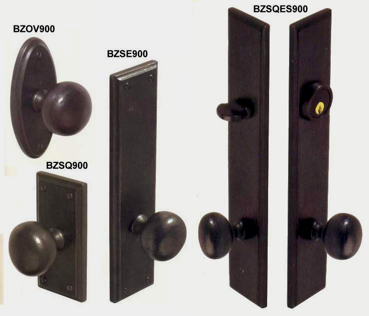 bronze door hardware